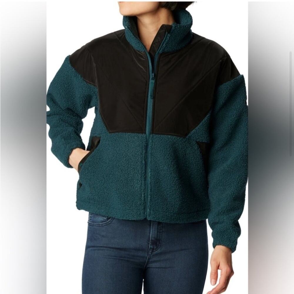 Columbia Women’s Uphill Edge Fleece Full-Zip Pullover in Night Wave - Size XL